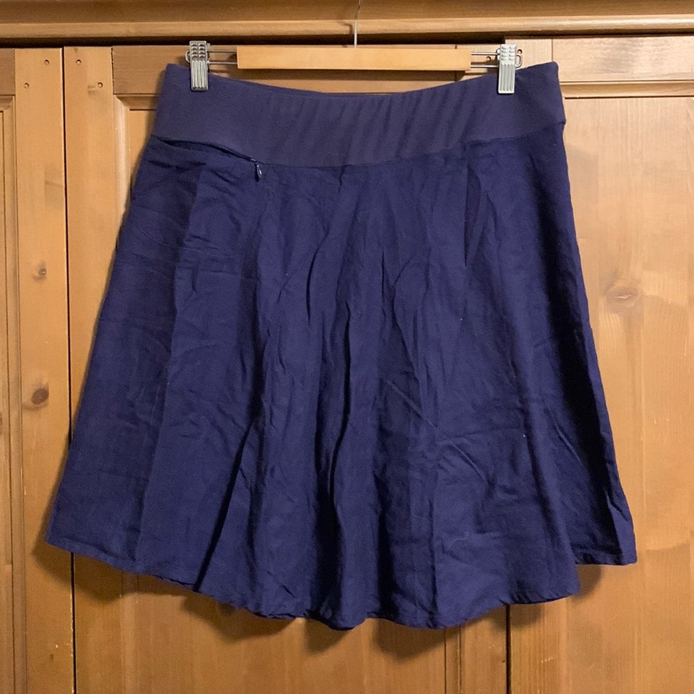 ROYAL ROBBINS Womans Navy Blue organic Cotten SKIRT Size Medium